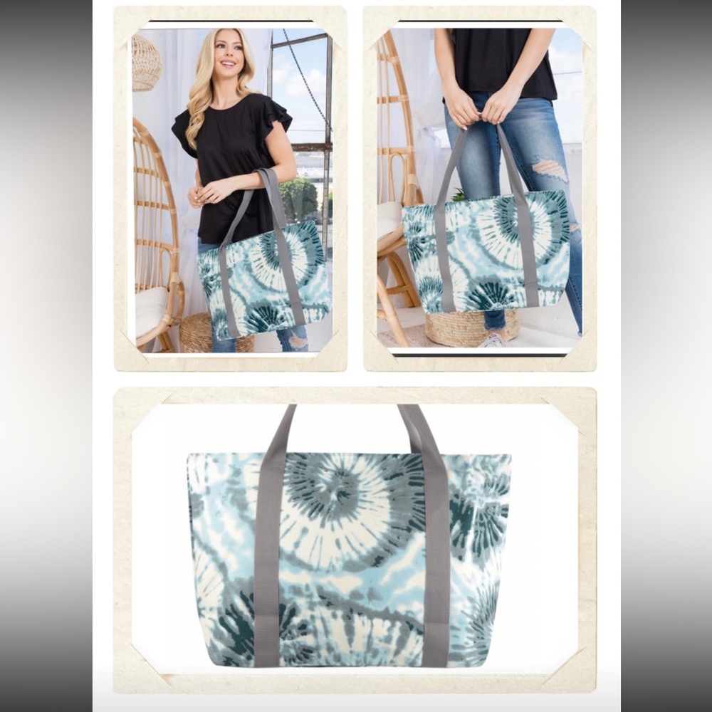 NWT- Trendy Spacious Tie Dye Tote